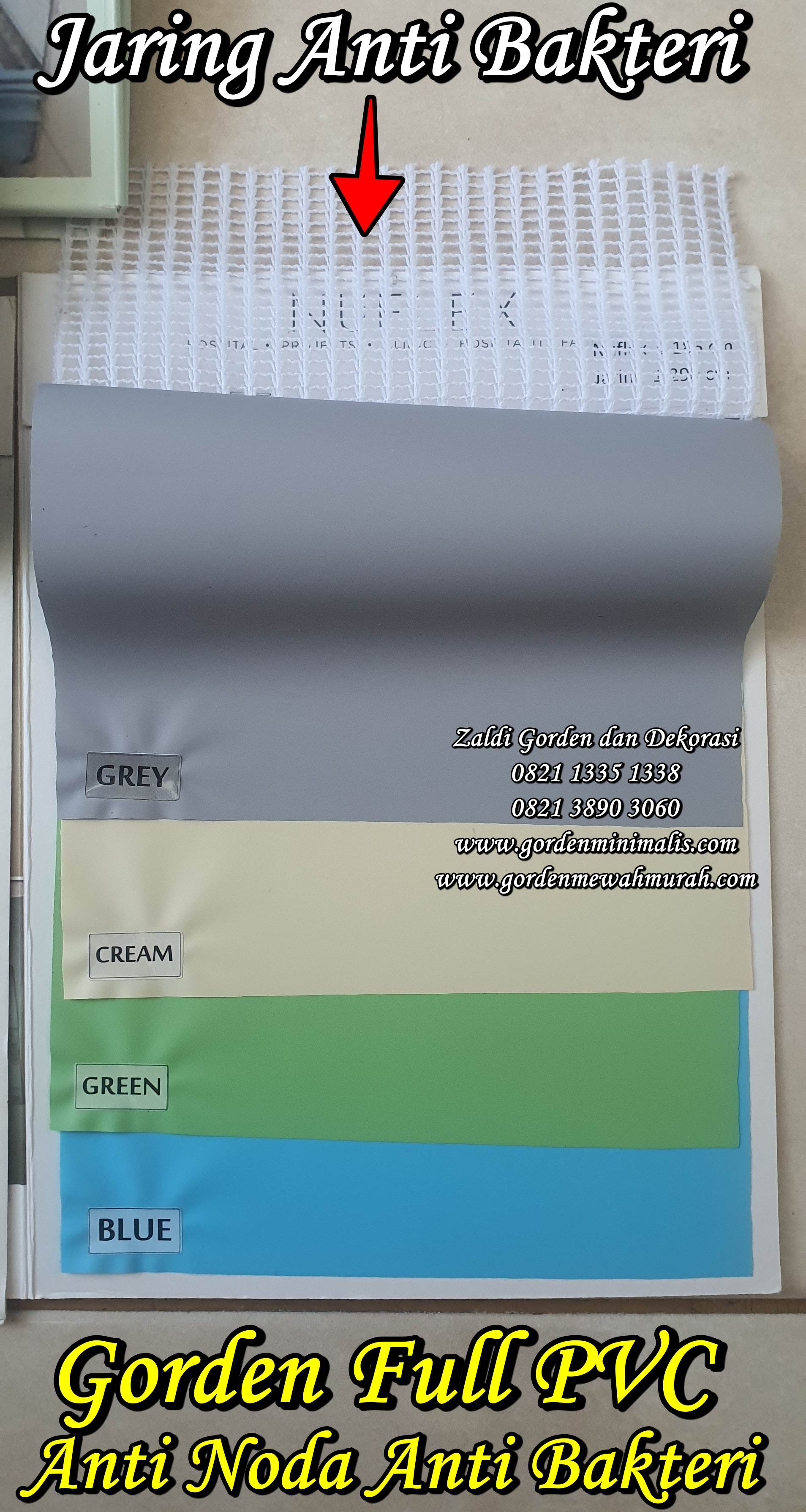 Gorden Full PVC ketebalan 0.27 mm