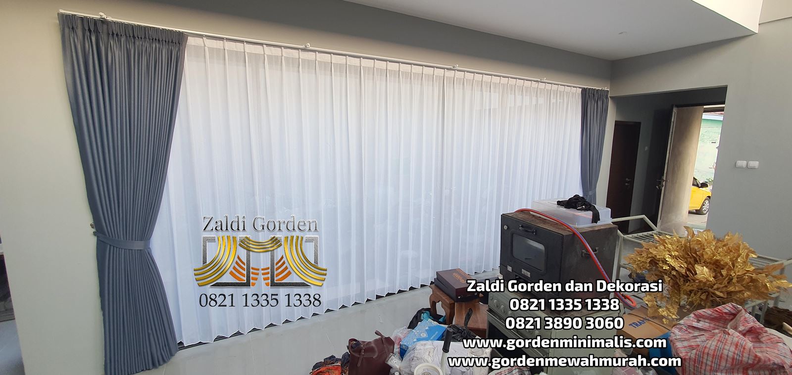 Gorden Minimalis Bahan Blackout untuk jendela rumah miinimalis modern