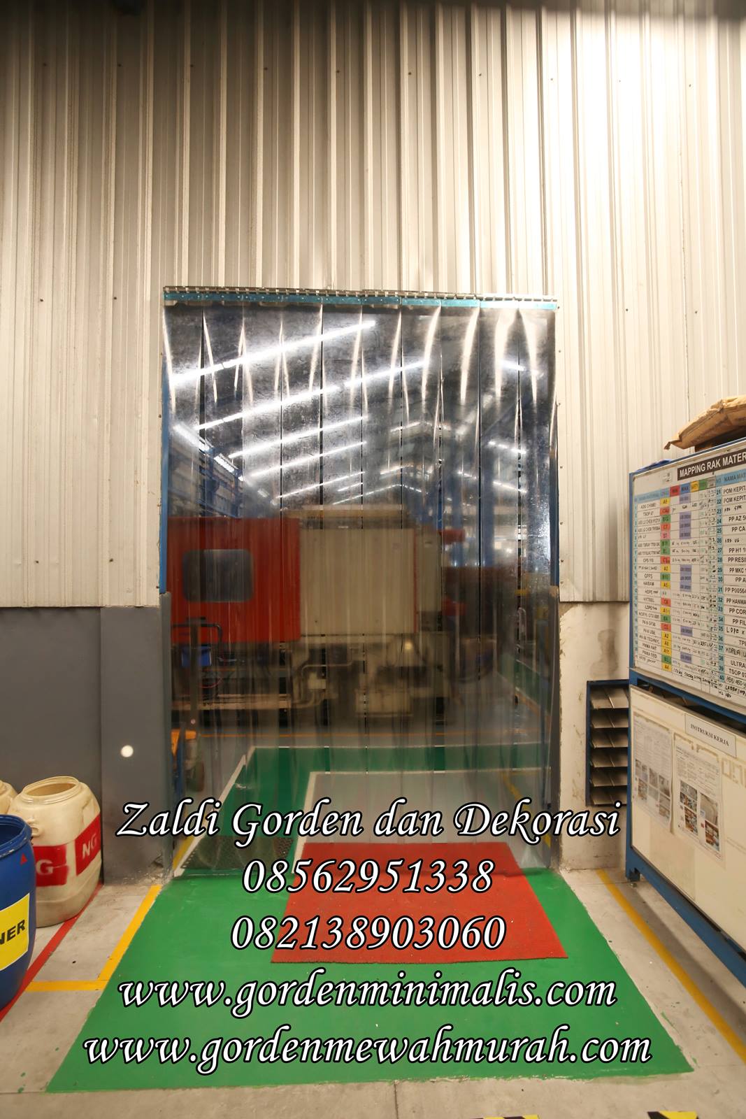 Gorden Plastik Transparan PVC Strip Curtain 7
