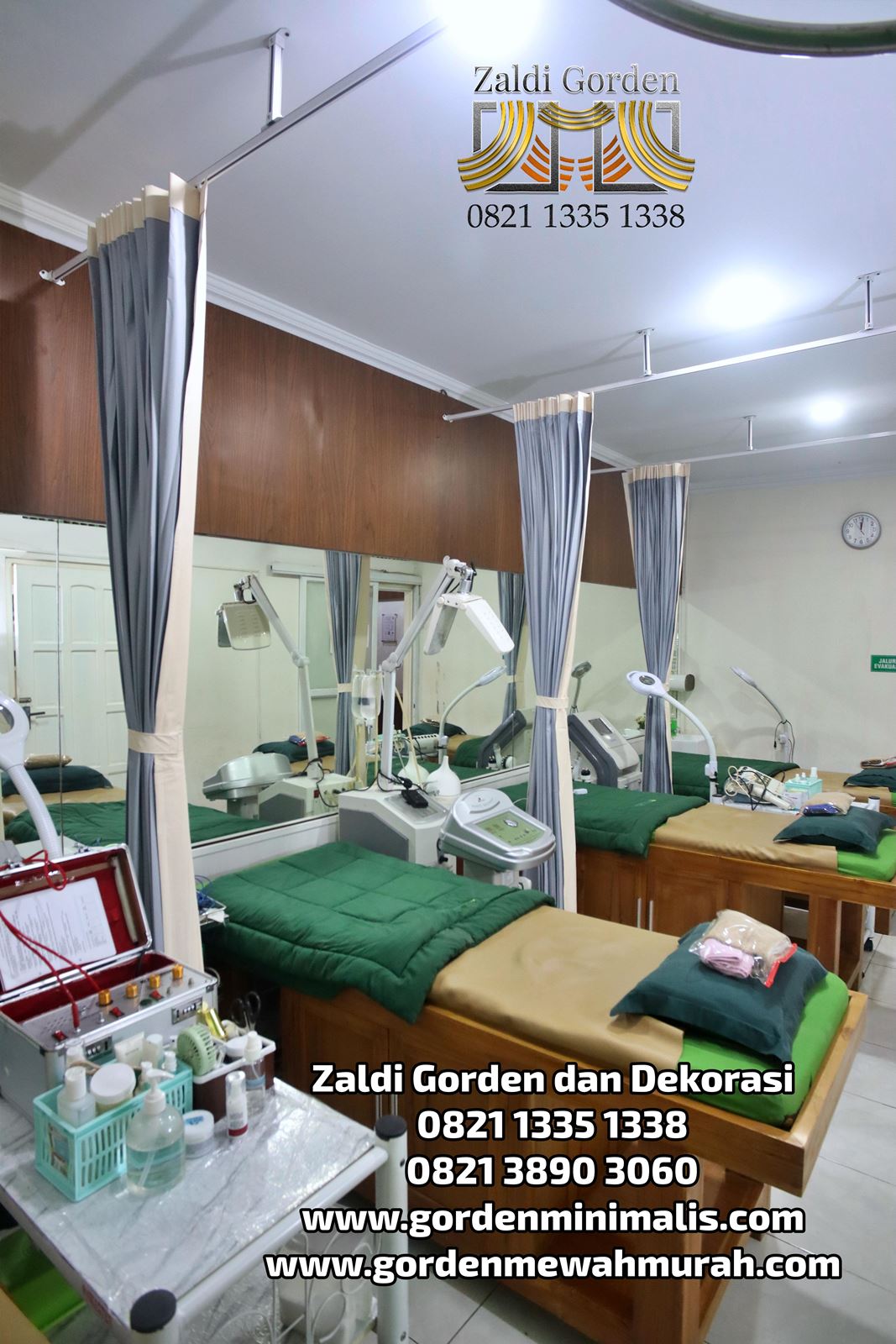 Gorden Rumah Sakit Bahan PVC anti noda anti bakteri fire retandant 2