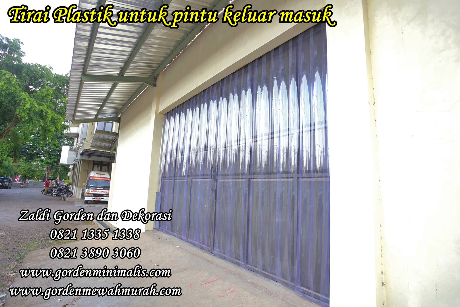 Tirai Plastik Transparan Grade A untuk pintu gudang restoran industri