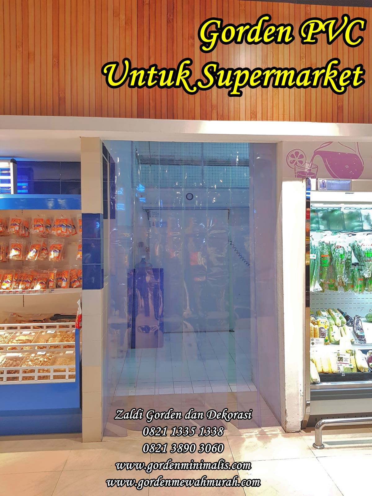 Tirai Plastik Transparan Grade A untuk pintu gudang restoran industri (6)