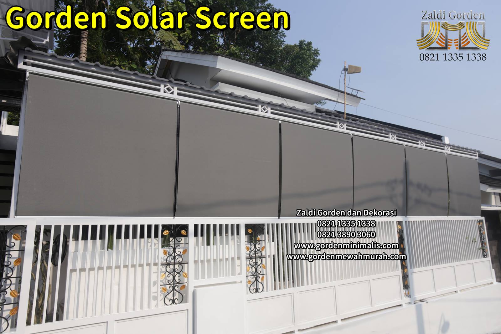 Tirai outdoor tampias hujan suntex blind roller solar screen 1