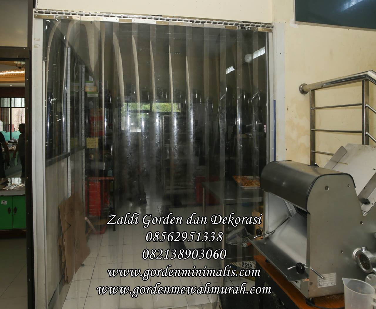 gorden plastik penyekat ruangan dapur rumah sakit toko industri pabrik pvc strip curtain 2
