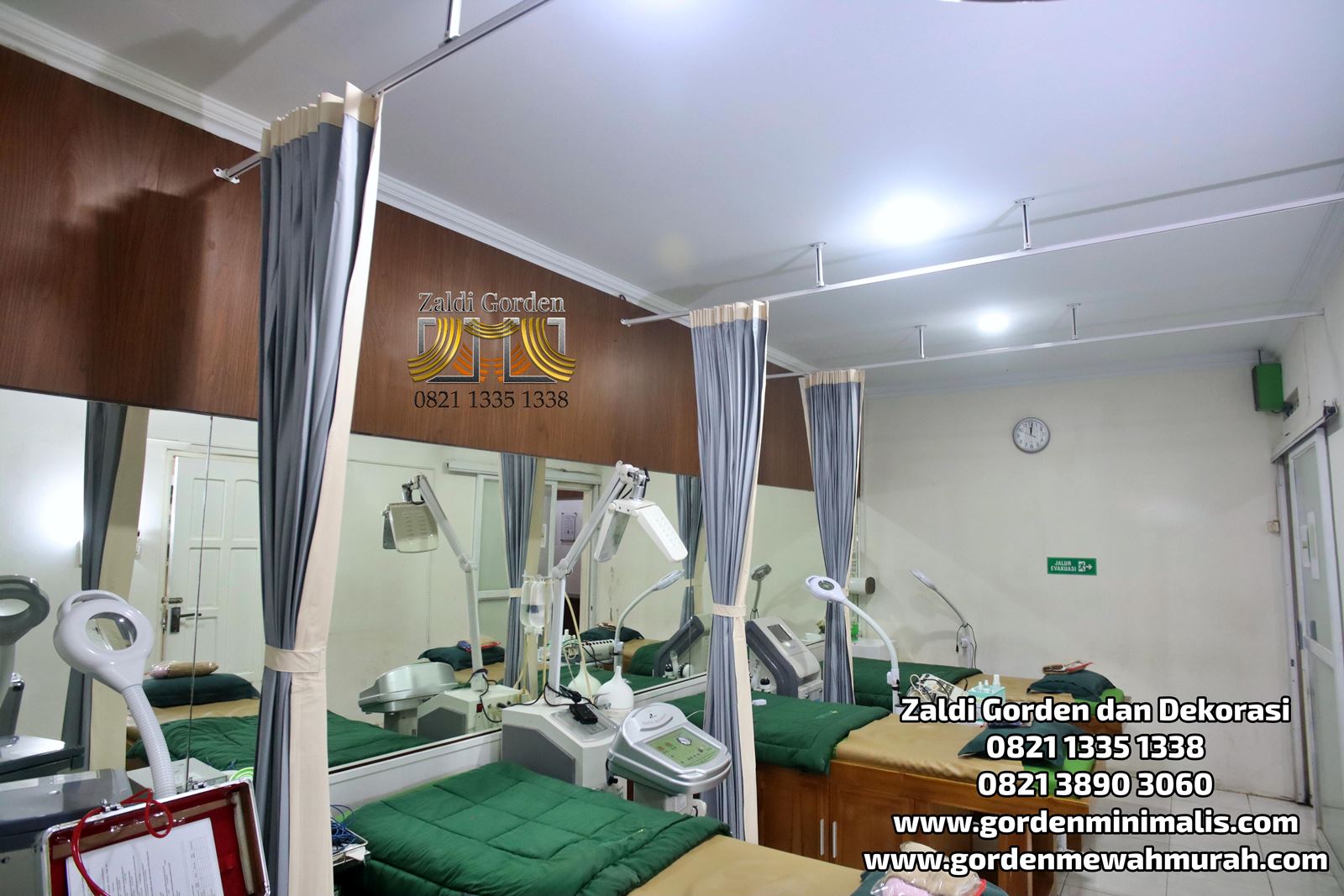 Gorden Rumah Sakit Bahan PVC anti noda anti bakteri fire retandant 6