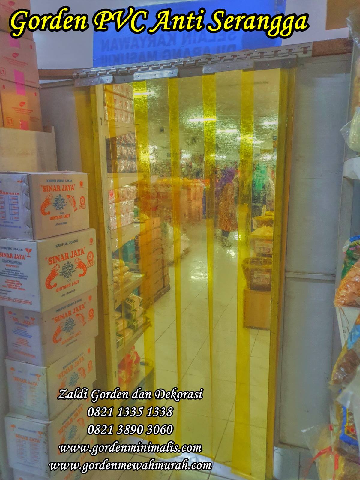 Tirai Gorden Plastik PVC Transparan Untuk penyekat ruangan anti serangga pintu gudang pabrik industri (4)