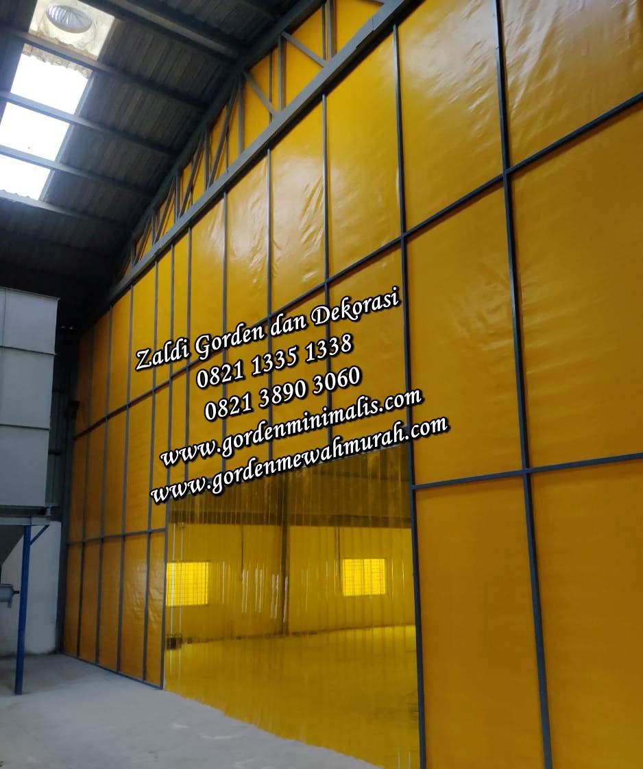 Tirai Gorden Plastik PVC Transparan Untuk penyekat ruangan anti serangga pintu pabrik gudang restoran (7)