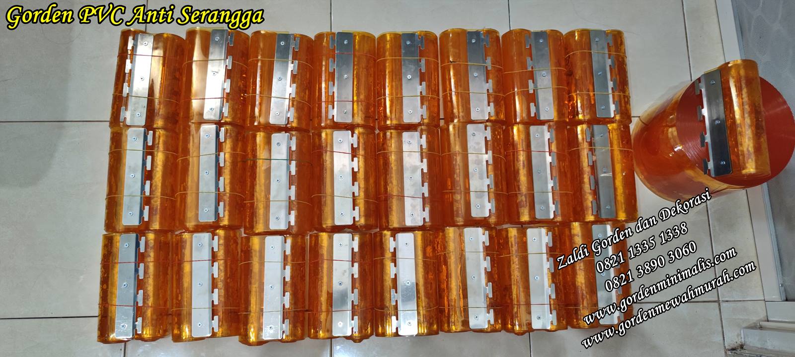 Tirai gorden Plastik transparan PVC Strip curtain cold storage 4