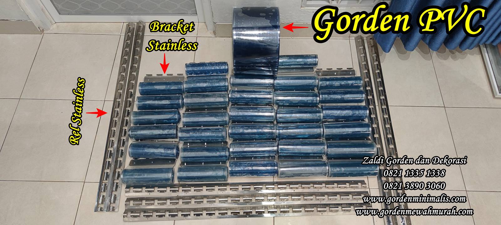 Tirai plastik jendela gorden plastik transparan untuk pintu pabrik industri rumah sakit cold storage penyekat 1 (2)