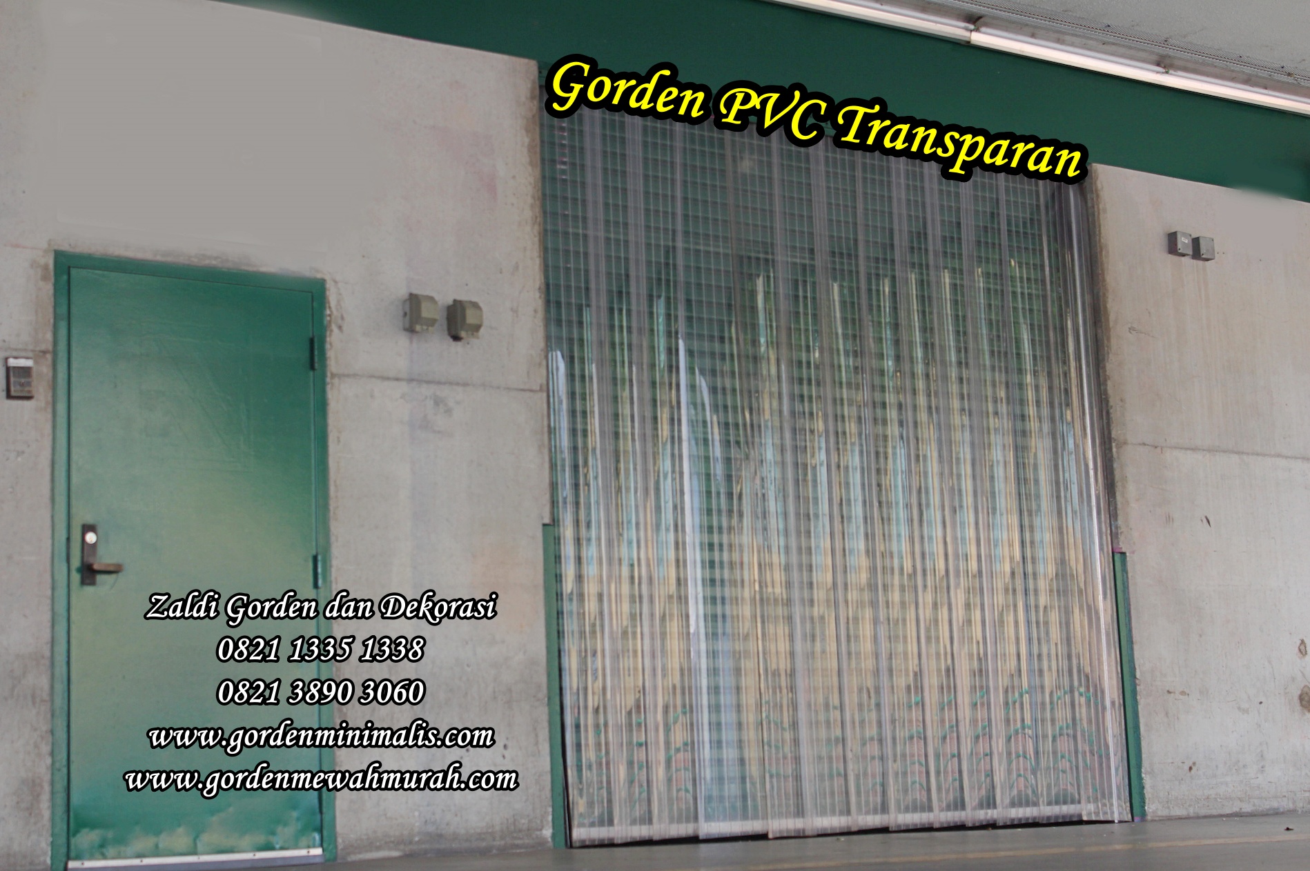 Tirai plastik jendela gorden plastik transparan untuk pintu pabrik industri rumah sakit cold storage penyekat 1 (4)