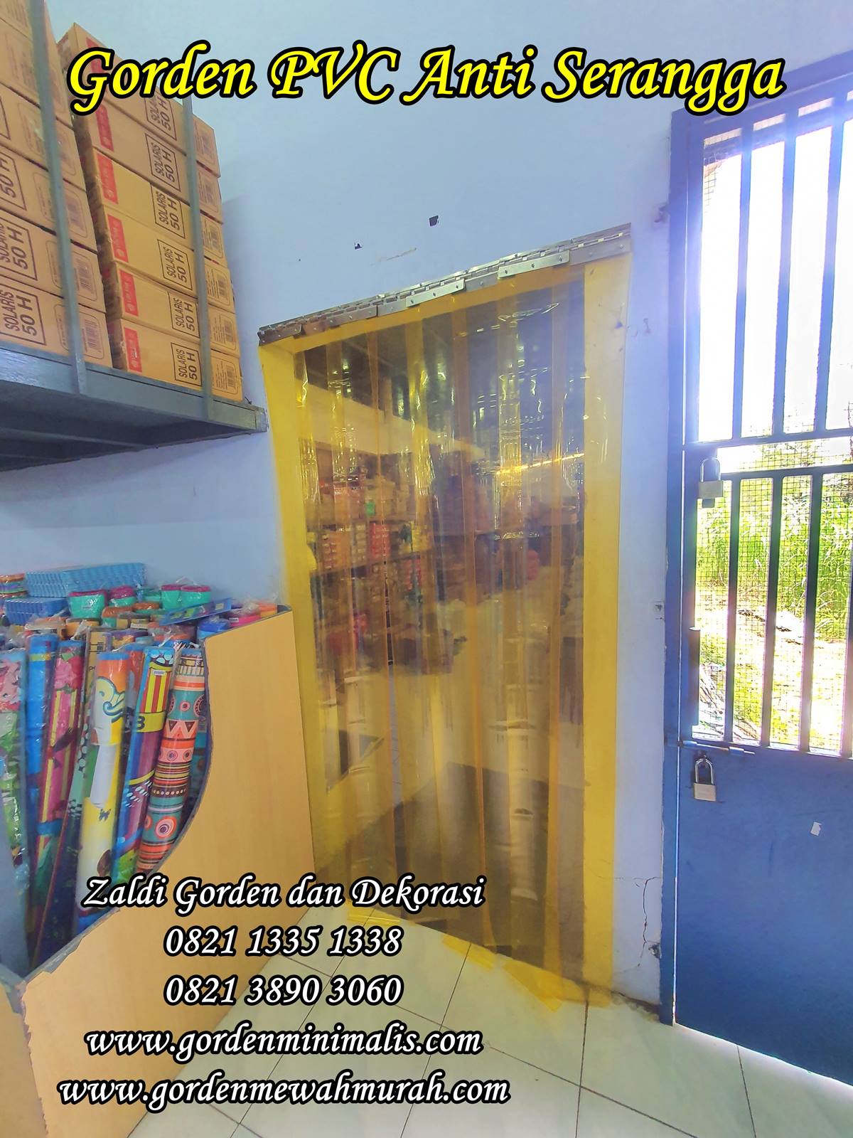 Tirai Plastik transparan untuk pintu gudang pabrik restoran dan industri (5)