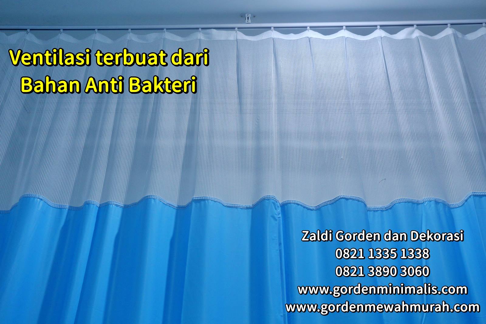 gorden pvc rumah sakit bahan anti noda anti bakteri 5 a