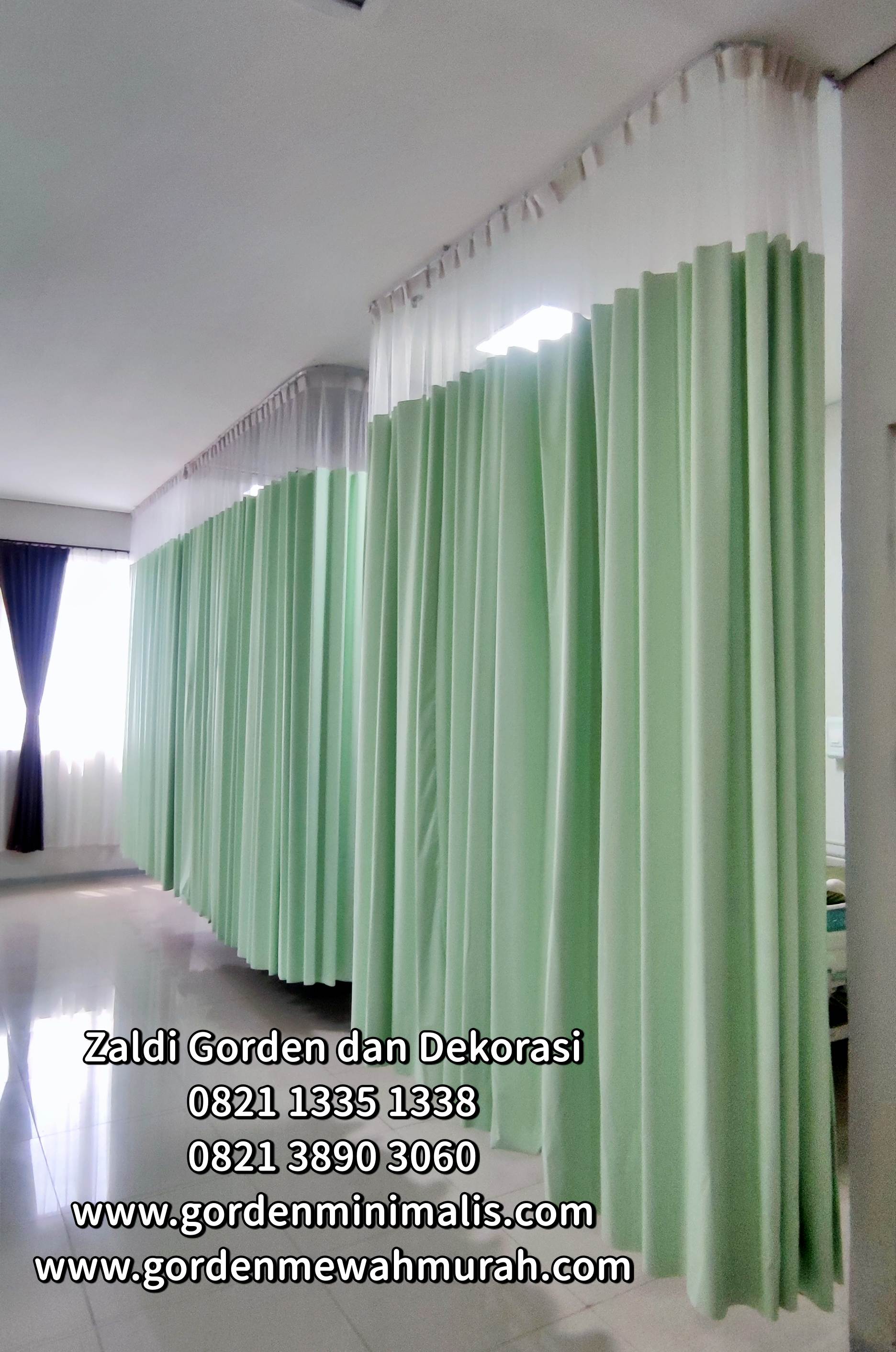 gorden rumah sakit bahan pvc 48