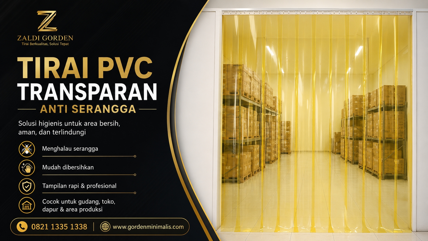 Tirai Plastik transparan anti serangga 1